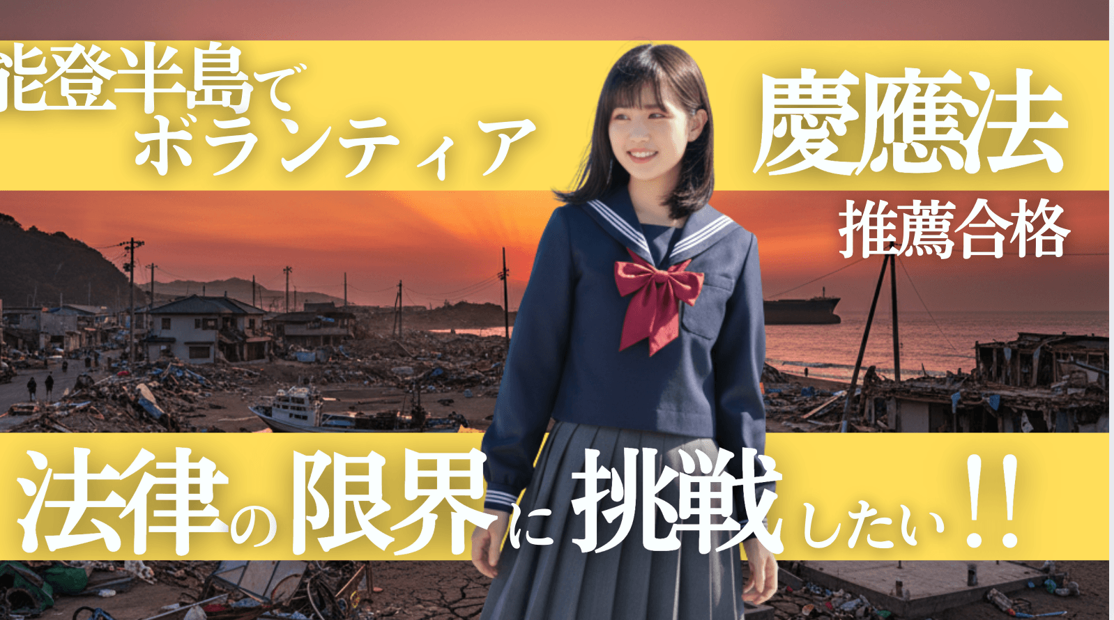 「壊れたタンスすら撤去すれば犯罪者」——能登で直面した法の限界に立ち向かう少女の軌跡