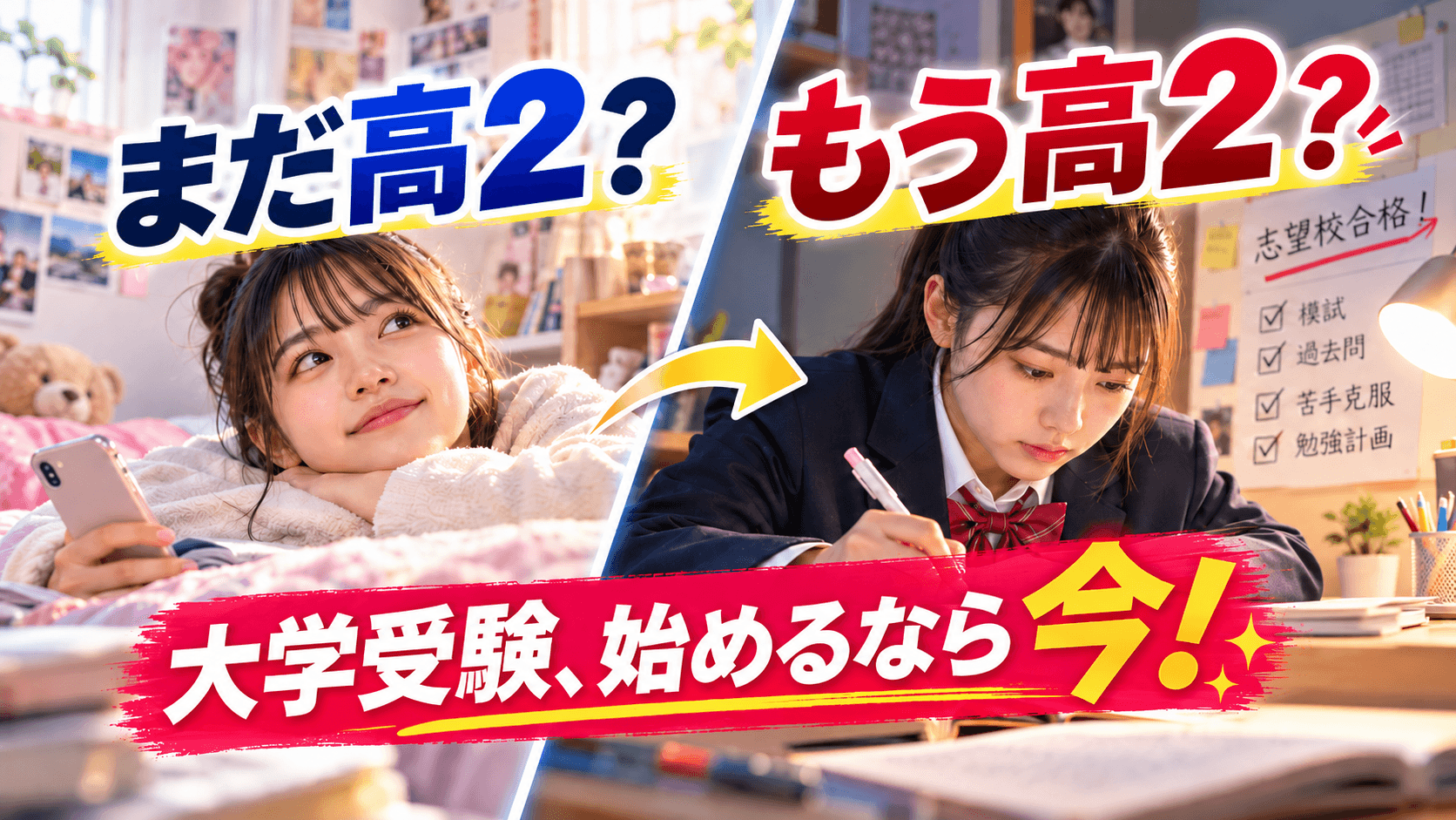 高2からでも大学受験は間に合う?今すぐ始めるべき勉強と年間スケジュール
