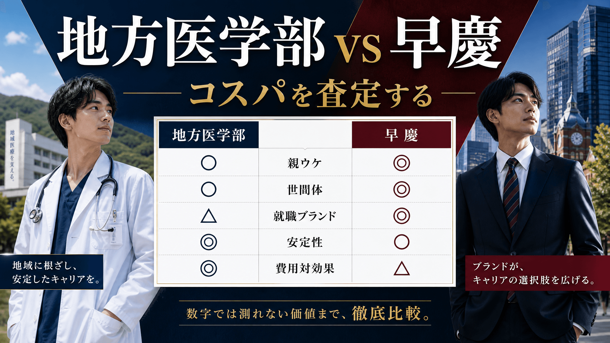 「早慶理系 vs 地方医学部」ならどちらを選ぶべき? 偏差値の「幸せな使い方」とは