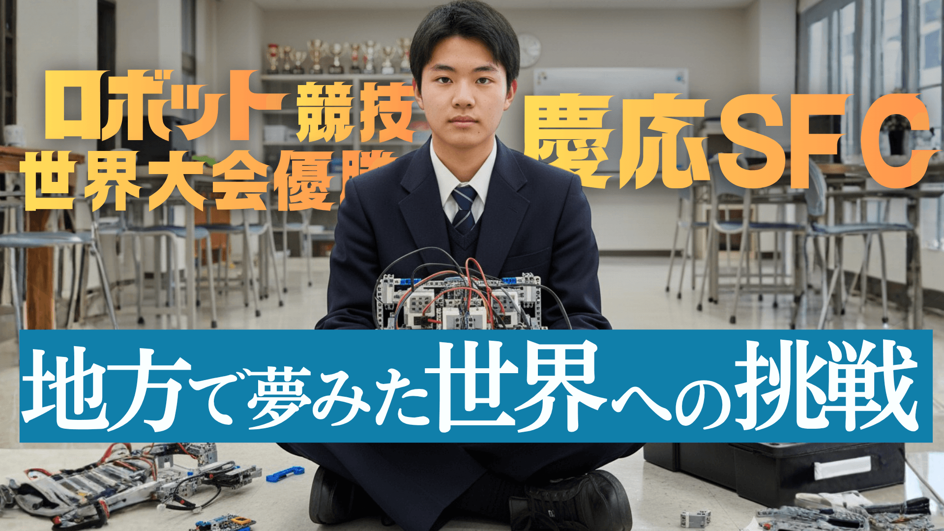 世界大会優勝の高校生3年生が語る、ロボット競技に捧げた6年間【慶應推薦・合格速報】